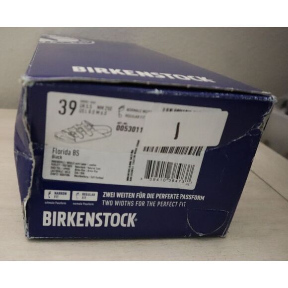 Birkenstock 0053011 WMN 39 US 8 Black Florida Soft Footbed Birko-Flor Sandal - Picture 14 of 14